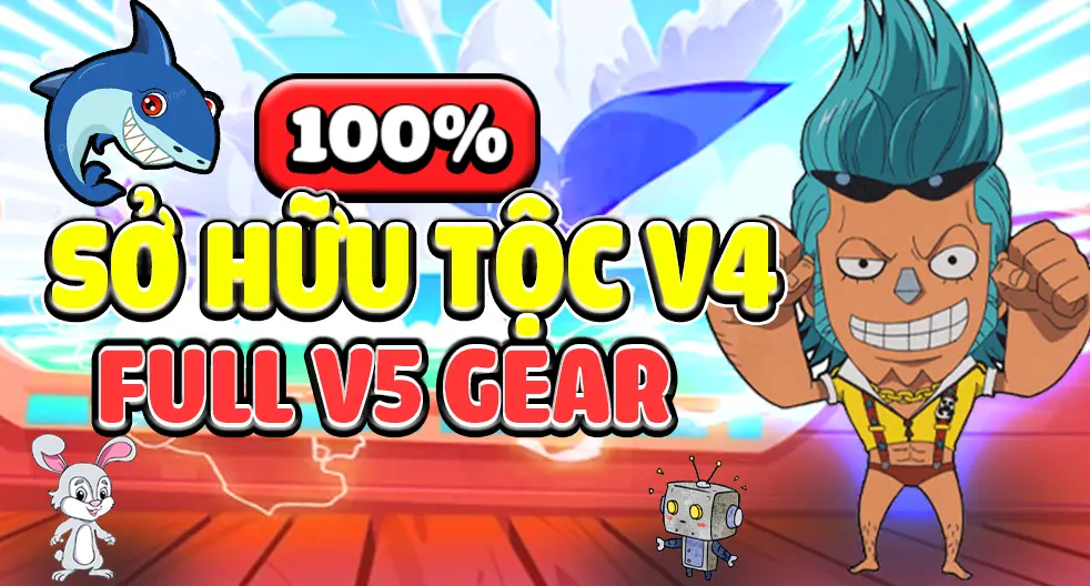 Chi tiết tài khoản (Vip) Acc Full Gear V4 - Godhuman mã số 5585